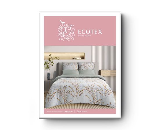 Комплект белья Ecotex, Сатин, Семейный, "Версилия" наволочки 50х70 - 2 шт., 70х70 - 2шт.