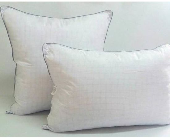 Подушка Goldtex "Delicate Touch Carbon" 70х70, наполнитель: "Лебяжий пух", чехол: микрофибра+карбон